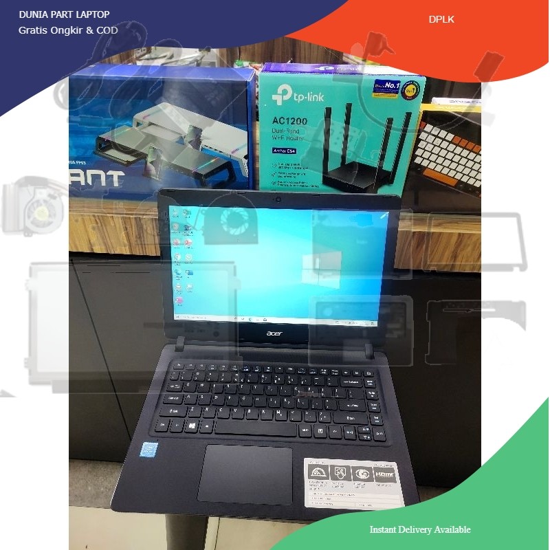 Leptop Laptop Acer RAM 4GB SSD 128GB Generasi baru sangat mulus Part