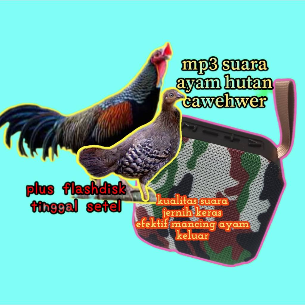 SPEAKER PortABLE MP3 SUARA PIKAT AYAM HUTAN CAWEHWER MP3 SUARA BURUNG TEKUKUR TIKUSAN RUAK RUAK SPIK