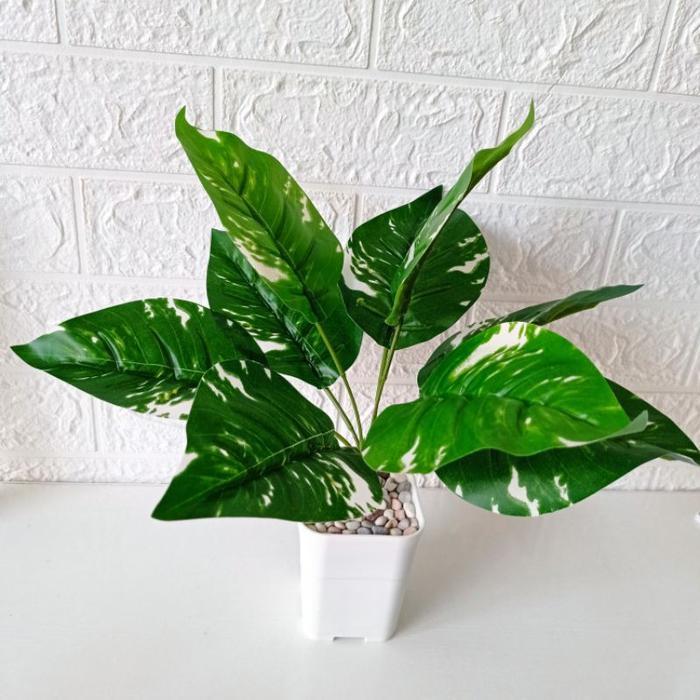 Tanaman Artificial Plastik Srigading Tinggi 30 cm Sudah Termasuk Pot