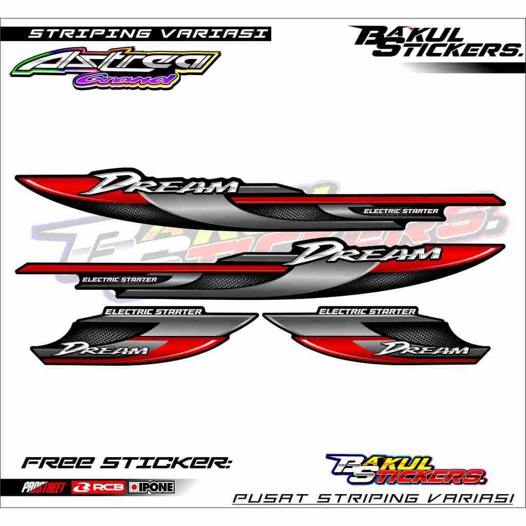 STRIPING VARIASI HONDA ASTREA GRAND / STICKER LIST MOTOR HONDA ASTREA GRAND