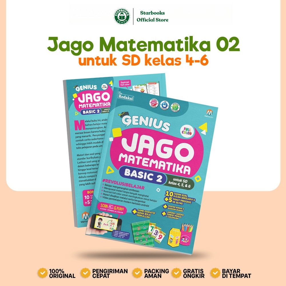 Starbooks - Buku Matematika - Genius Jago Matematika Basic 2