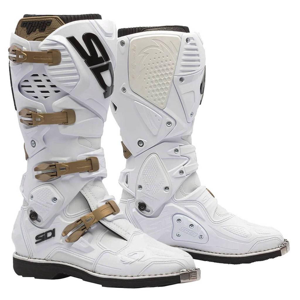 SEPATU SIDI CROSSFIRE 3 MX BOOTS WHITE BRONZE - 44