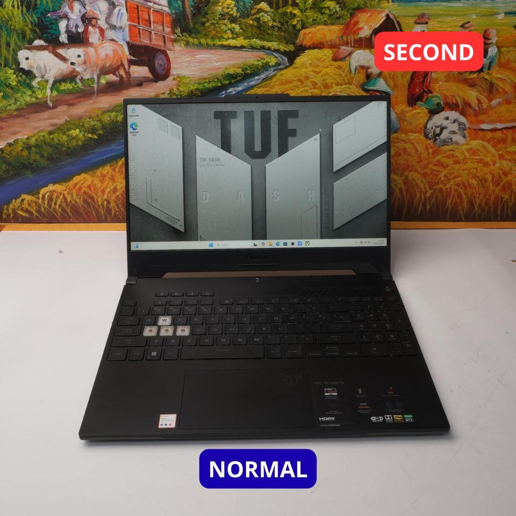 ASUS TUF DASH F15 FX517ZC_FX517ZC I5-12450H 8 GB (14") LAPTOP SECOND ORIGINAL SINAR MUTIARA CELL
