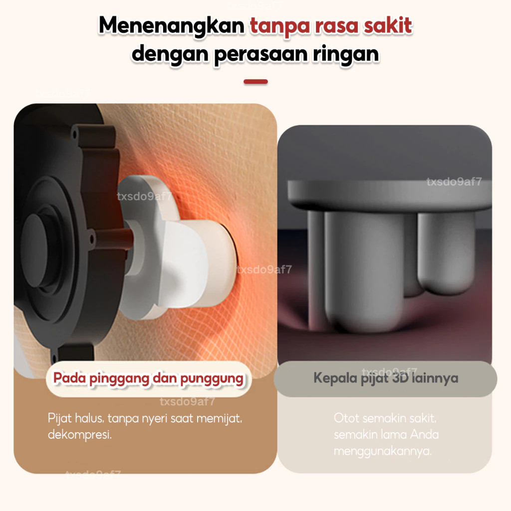 PROMOKONKO Pijat Bahu 8 Bola Dan Tulang Belakang Leher 4-in-1 Multifungsi Bantal Pijat Alat Pijat Pu