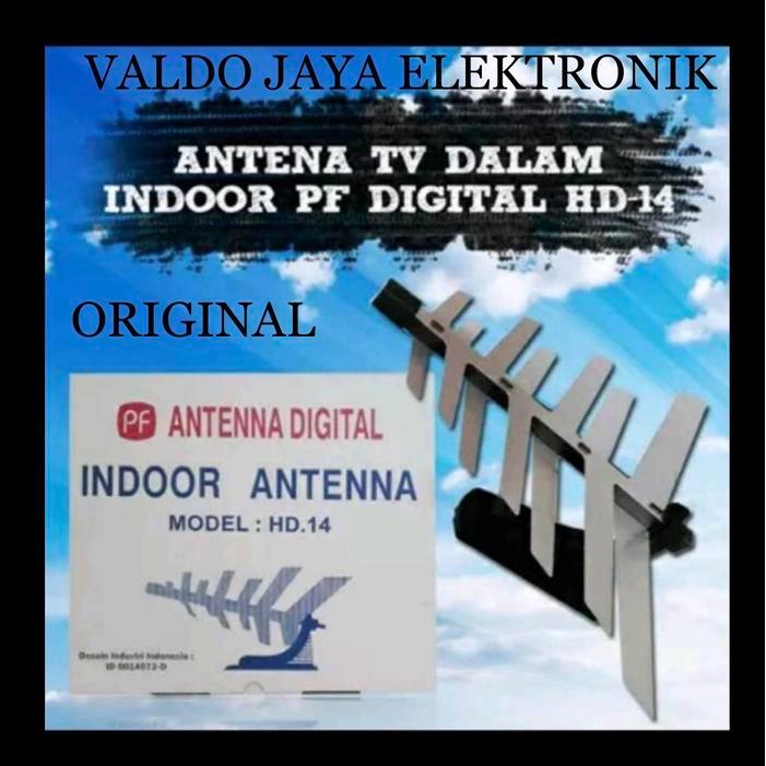 sukasuka market Antena TV Indoor PF HD-14/Antena TV Dalam/Antena Duduk PF ORIGINAL