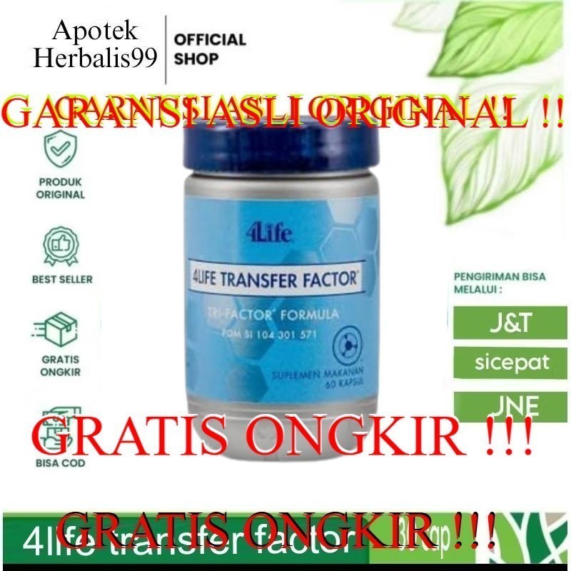 4Life Transfer Factor Plus Tri Asli 100% Original Formula Factor Kesehatan BPOM SUPLEMEN KESEHATAN