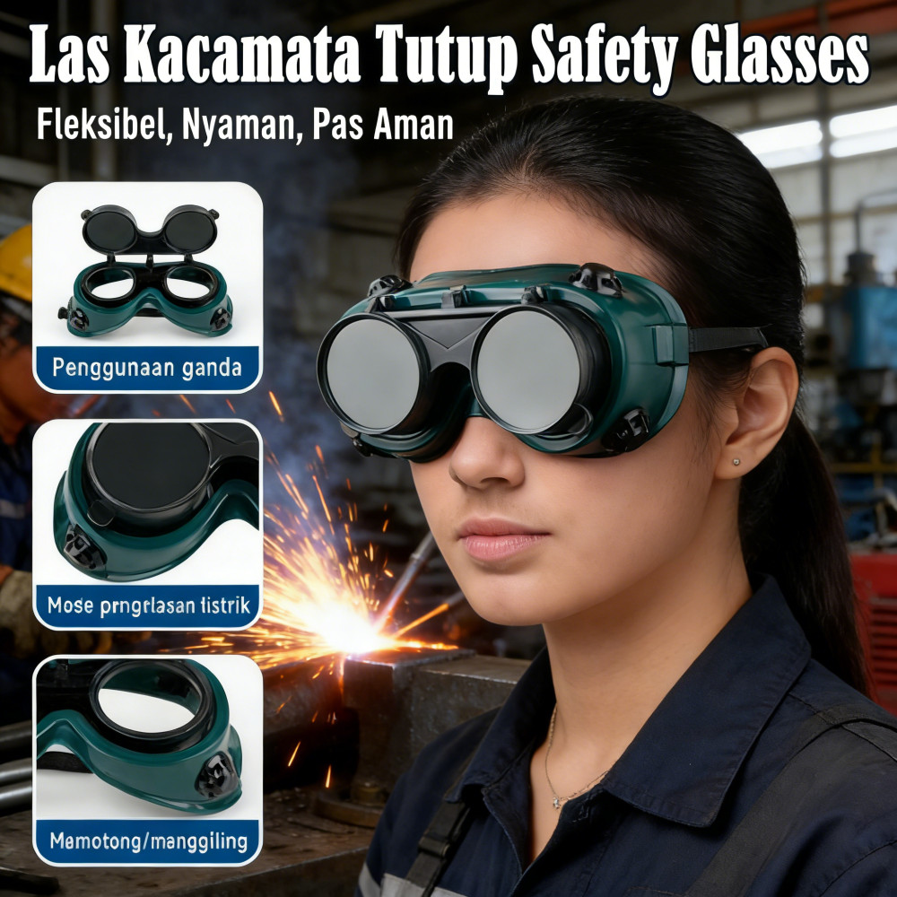 Las kacamata tukang debu, kacamata las keselamatan, kacamata las listrik, kacamata pelindung tahan b