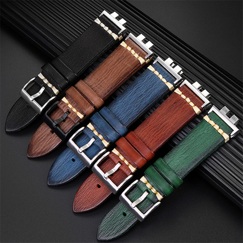 Genuine Leather Watband For Casio G-SHOCK GMW-B5000 GM-B2100 GM-B2100D/BD-1Aseries mofied Vintage st