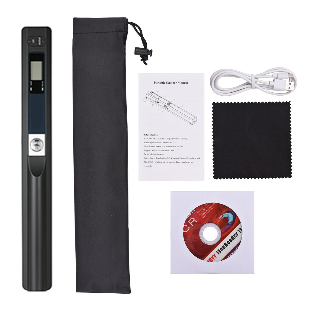 Portable Scanner Mini Handheld Document Scanner JPG & PDF Format A4 Book Scanner Fast Scanning Speed