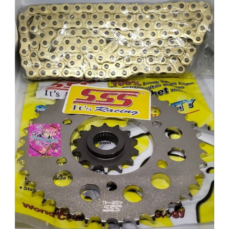 gir gear set sss 428 415 rantai gold random Scorpio/scorpio Z