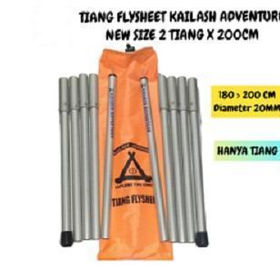 TIANG FLYSHEET ALUMINIUM STANDARD 2X200CM - Frame Flysheet Outdoor - HANYA TIANG