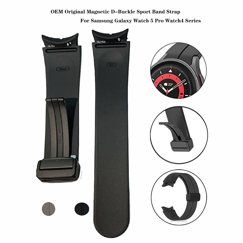 OEM Original Magnetic DBuckle Sport Band Strap For Samsung Galaxy Watch 5 Pro Watch4 Series