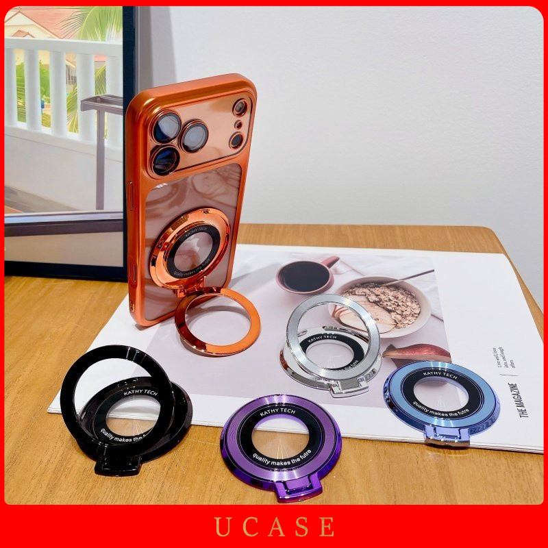 UCASE New adhesive universal phone holder with clip-on clip, creative phone holder to fix phone ring
