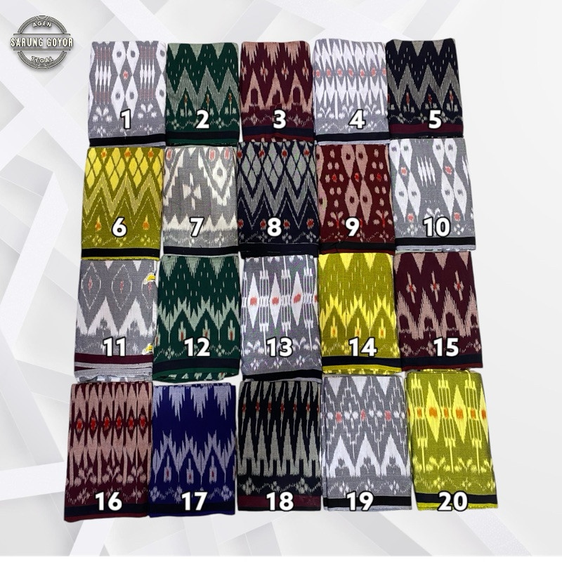 TERBARU Sarung Goyor Tenun Botol Baddah 100% Rayon KODE 1-5