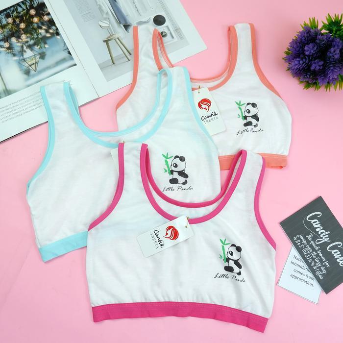 MINA - PAKET ISI 3 PCS  Miniset Bra Kemben Tanpa Busa Anak SD SMP Remaja Abg Motif Lucu Imut Fashion