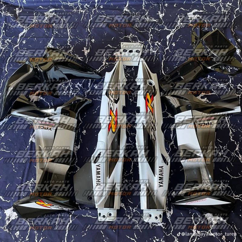Paket cover dek bodi body fullset lengkap halus YAMAHA FIZ R FIZR F1ZR F1Z R plus sticker warna hita