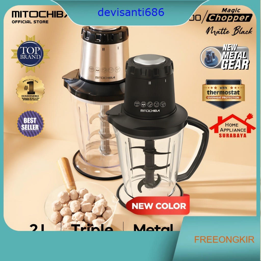 MITOCHIBA Food Magic Chopper Blender Serbaguna Multi Blend MITO CH 200 / CH-200 / CH200