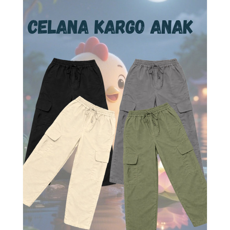 Celana Cargo Pants Anak/ Celana Cargo / Celana Kargo Wanita