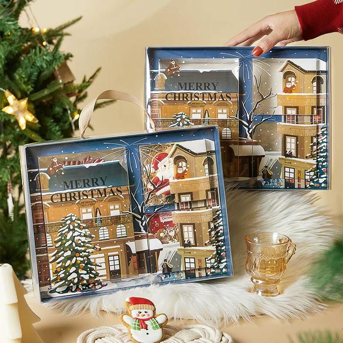 Kotak kue natal/ kotak kue natal/ cookiex packing natal/ kotak natal new premium