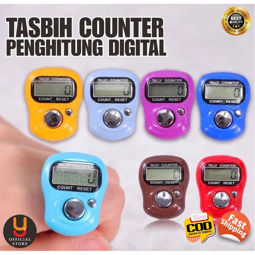 Tasbih Jari Mini Digital Counter Wirid Tali Tasbeh Ibadah