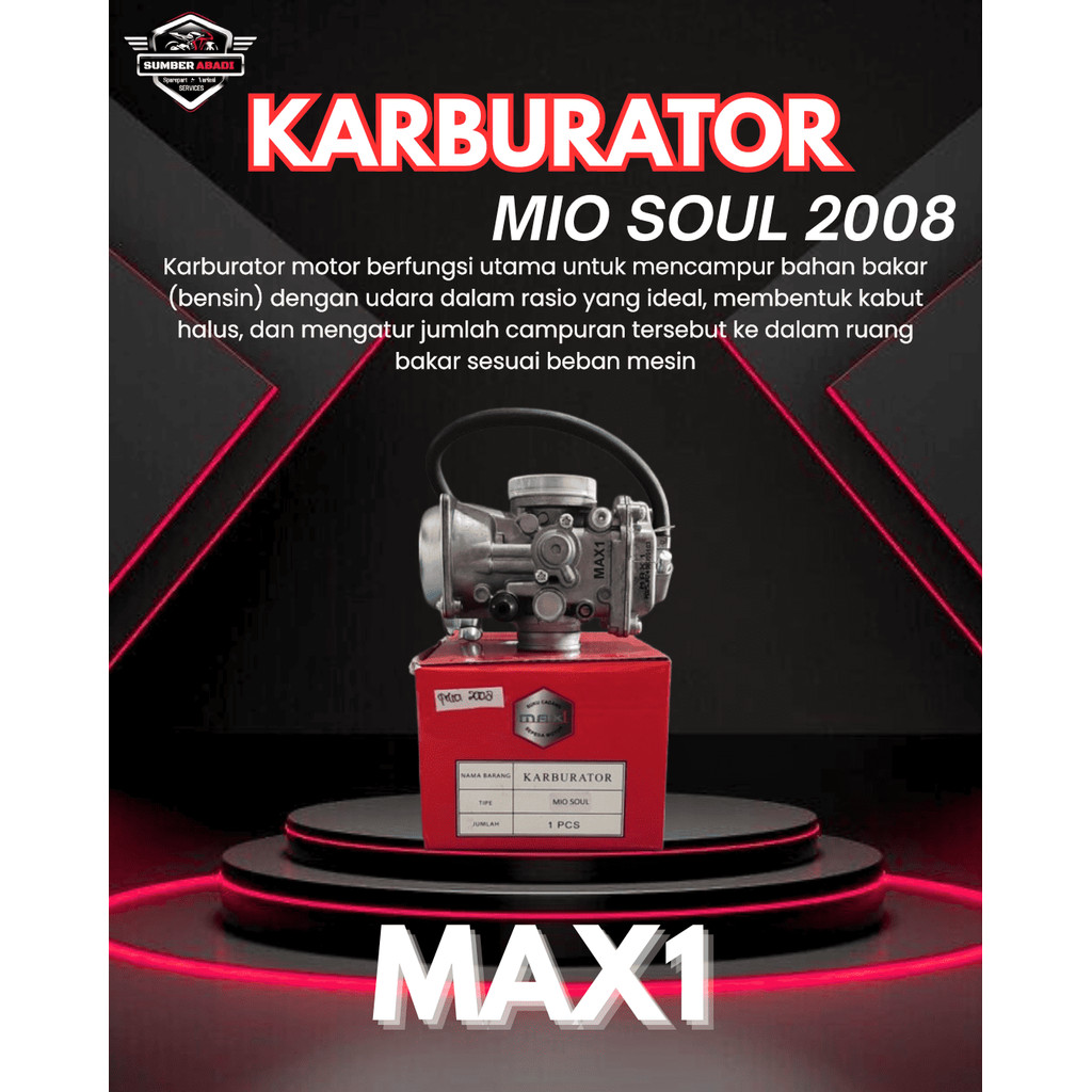Max1 Karburator Mio Soul/Mio 2008