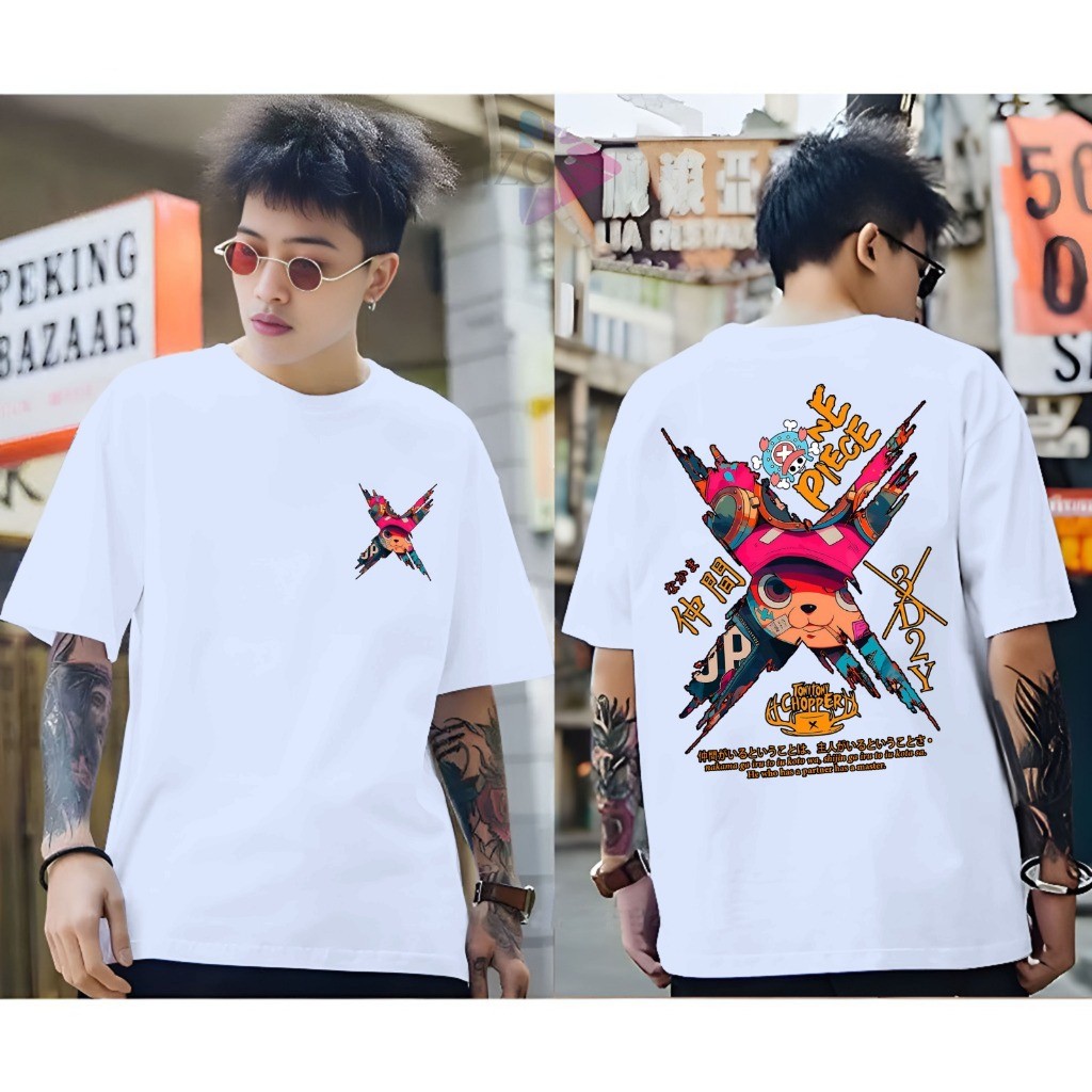 KAOS OBLONG PRIA DEWASA ONE PIECE D3Y2