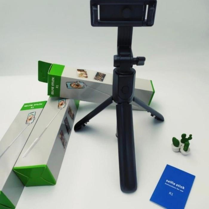 Mini Tongsis Tripod dengan tombol bluetooth Kamera