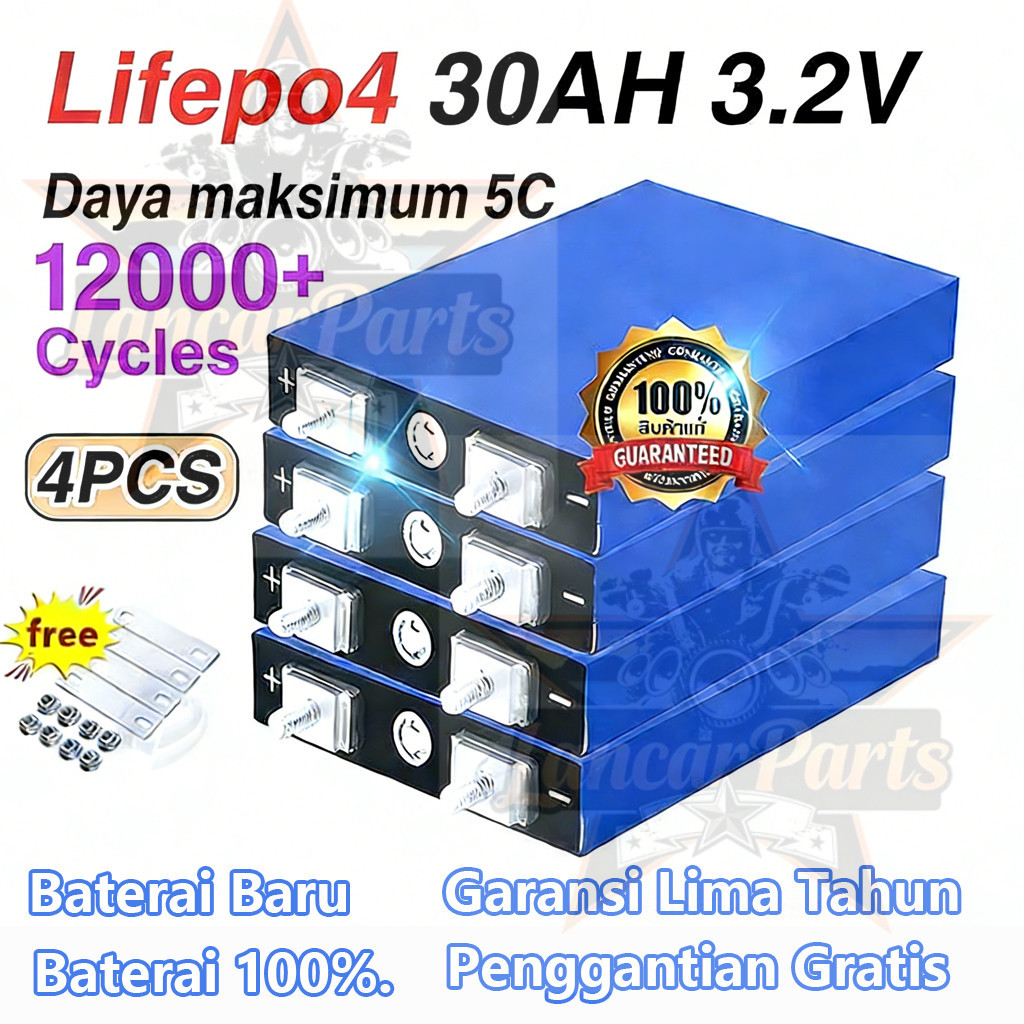 [Garansi 240 bulan]CATL/BYD baterai lifepo4 72v/12V/24V 24s 50ah/100ah/120ah smart bms 520ah Baterai