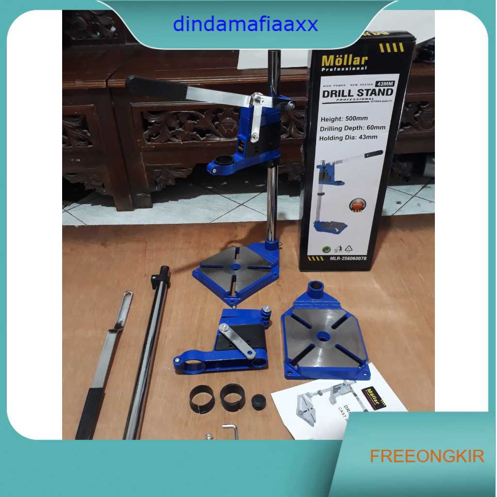 Drill Stand IRON BASE Dudukan Bor holder penyanggah Mesin Bor Tangan base besi solid