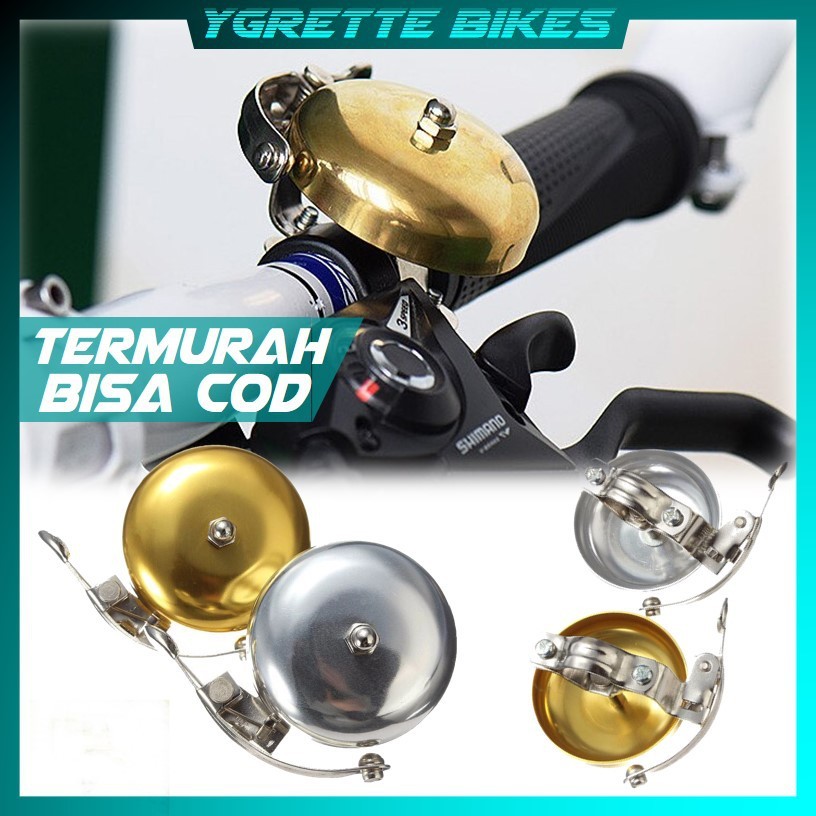 YGRETTE - Cycle Zone Bell Bel Sepeda Mini Retro Bicycle Cycling Horn Kring Klasik Vintage Jadul