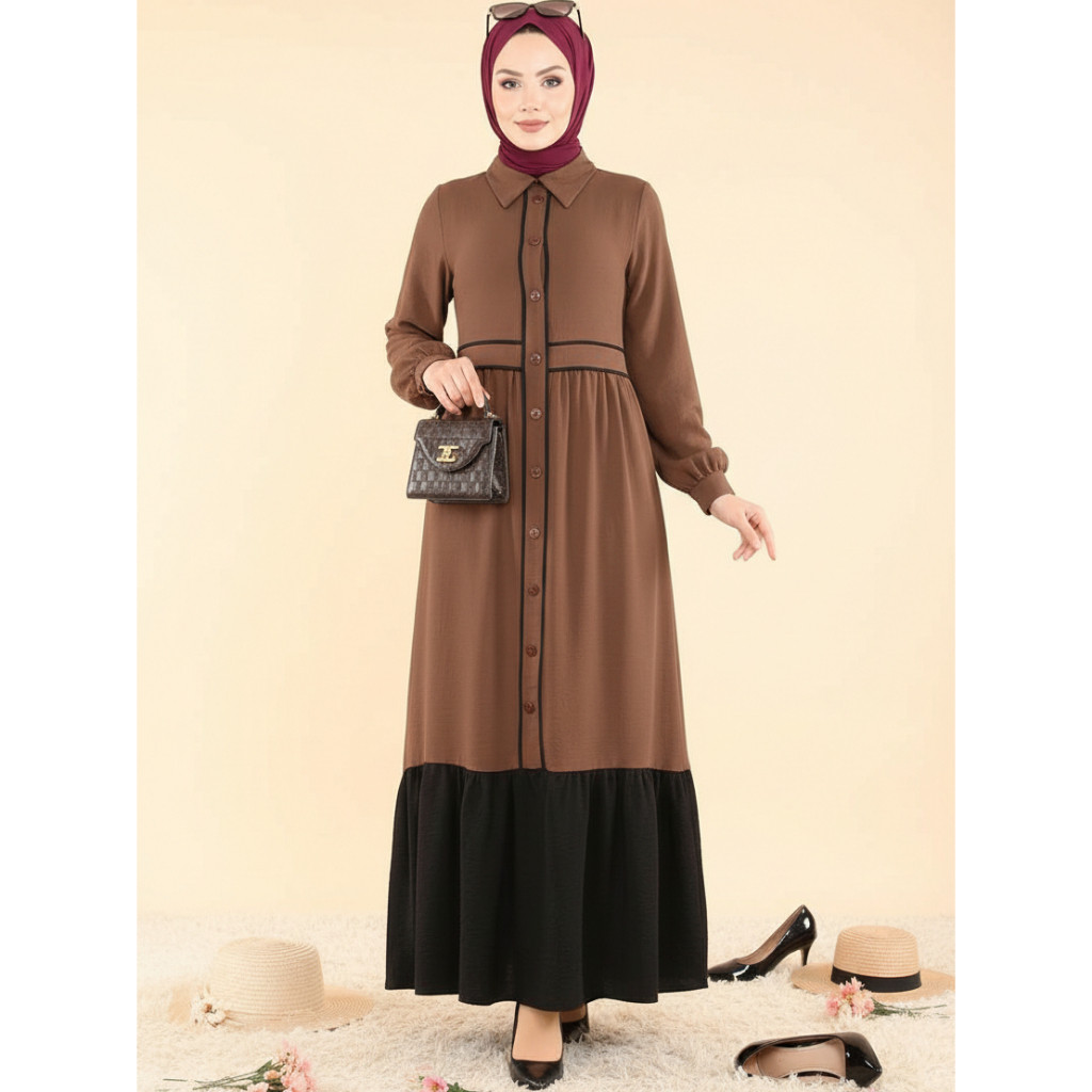 Gamis Sabrina Simple Mewah Elegan Dress Lebaran Terlaris Gamis Pesta Lainya