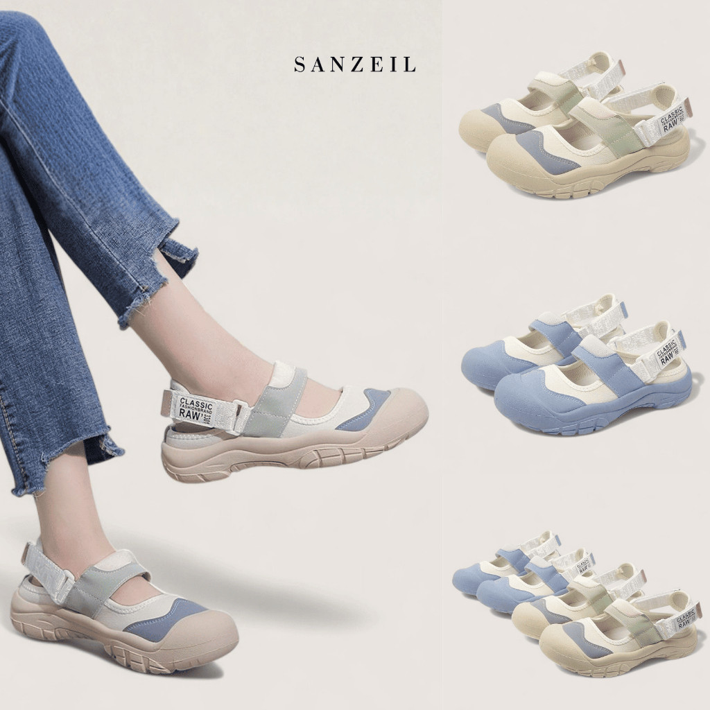 SANZEIL Lolita Sepatu Flat Strap Wanita Import 1017
