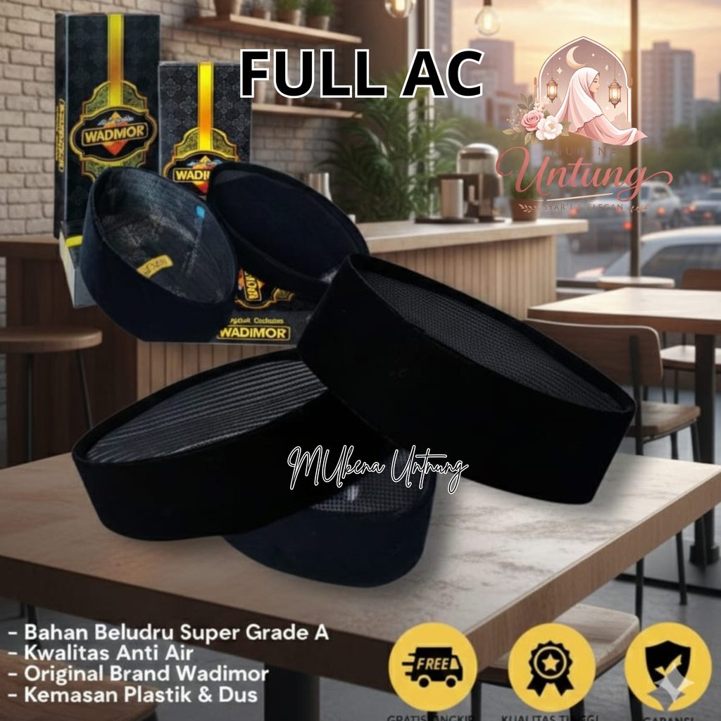 Songkok Wadimor FULL AC Premium Size Lengkap