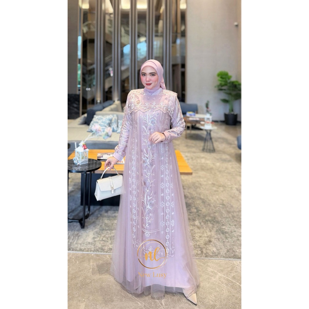 YOULESHA DRESS BY NEW LUSY SIAP KIRIM COD GAMIS KEKINIAN GAMIS BEST SELLER GAMIS LEBARAN MAXY DRESS