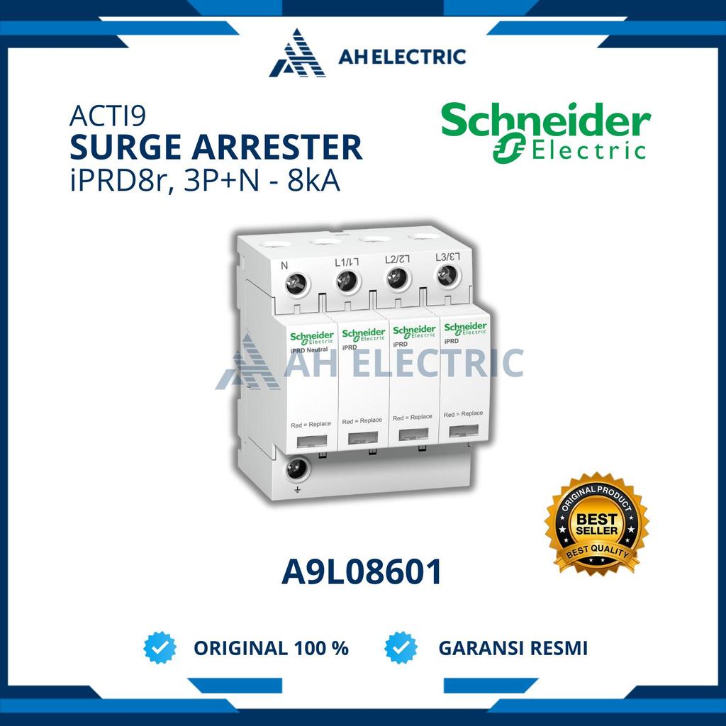 Schneider Acti9 Surge Arrester iPRD8r 3P+N 340V 8kA | A9L08601 | PRD 8 | Original