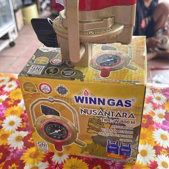 Regulator Win Gas W 800 M Premium Dengan Pengunci Ganda Panci - W 800 NUSANTARA