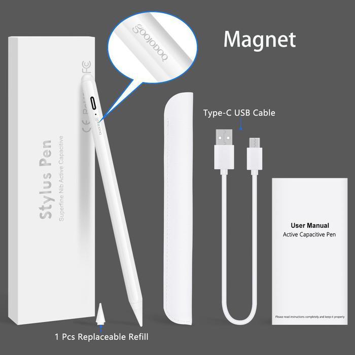 [PROMO]GOJODOQ 10th gen iPad Pencil with Palm Rejection,Active Stylus Pen for Apple Pencil 6th 7th G