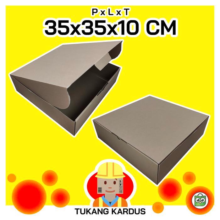 KARDUS uk 35x35x10 CM Diecut Pizza Corrugated Packaging Box