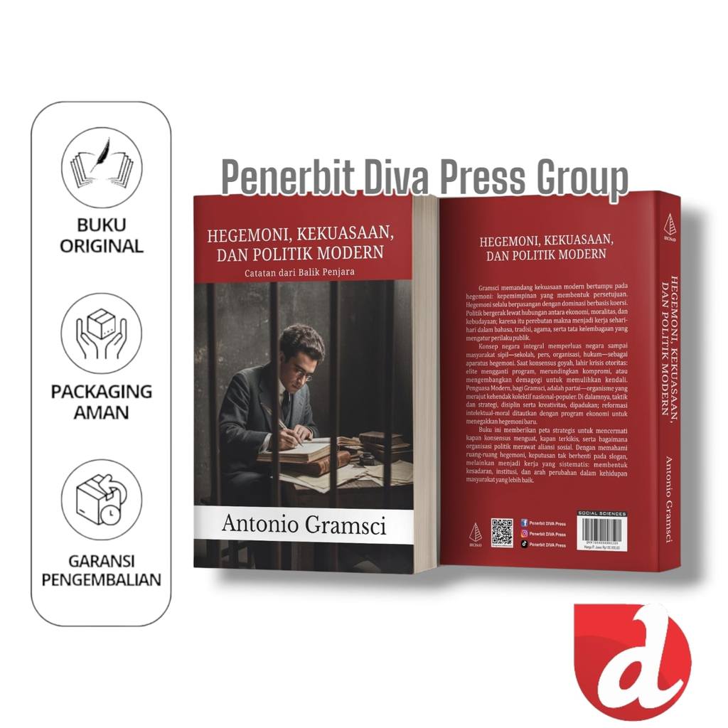 Buku Hegemoni, Kekuasaan, dan Politik Modern: Catatan dari Balik Penjara - Antonio Gramsci - IRCiSoD
