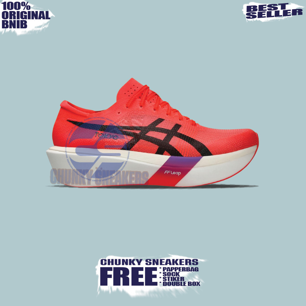 Sepatu Sneakers Asics Metaspeed Sky Tokyo Red 100% Original BNIB Unisex