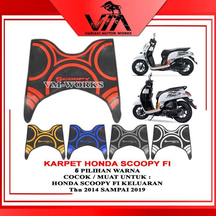 Karpet Motor Honda Scoopy Fi Keluaran Th 2014 s/d 2019 - Gold, Scoopy Fi Th 2014-2019