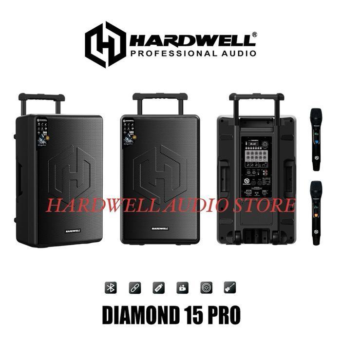 Speaker Portable 15 Inch Hardwell Diamond 15 Pro Original Speaker Portable Hardwell 15 Inch (500 Wat