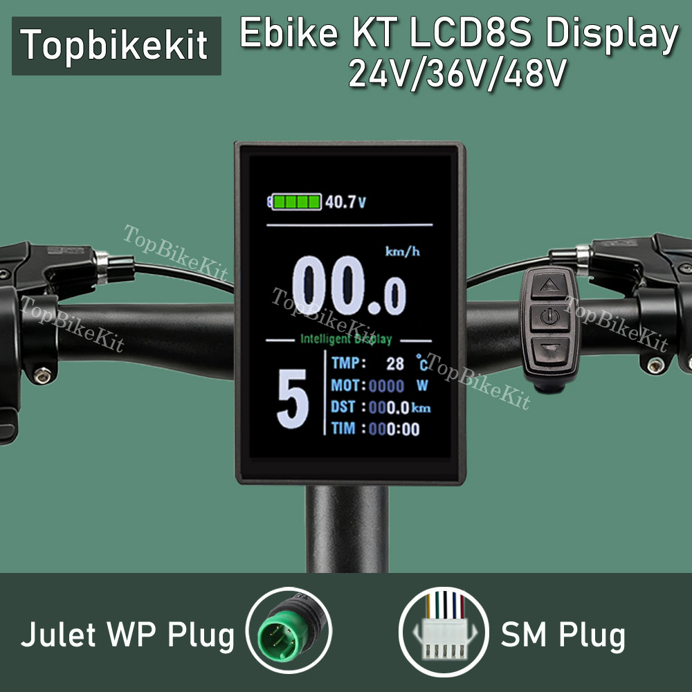 Layar Warna LCD LED Ebike KT 24V/36V/48V KT LCD3/LCD4/LCD5/LCD8/LCD9/LCD10H/LCD11 LED890 Display Aks