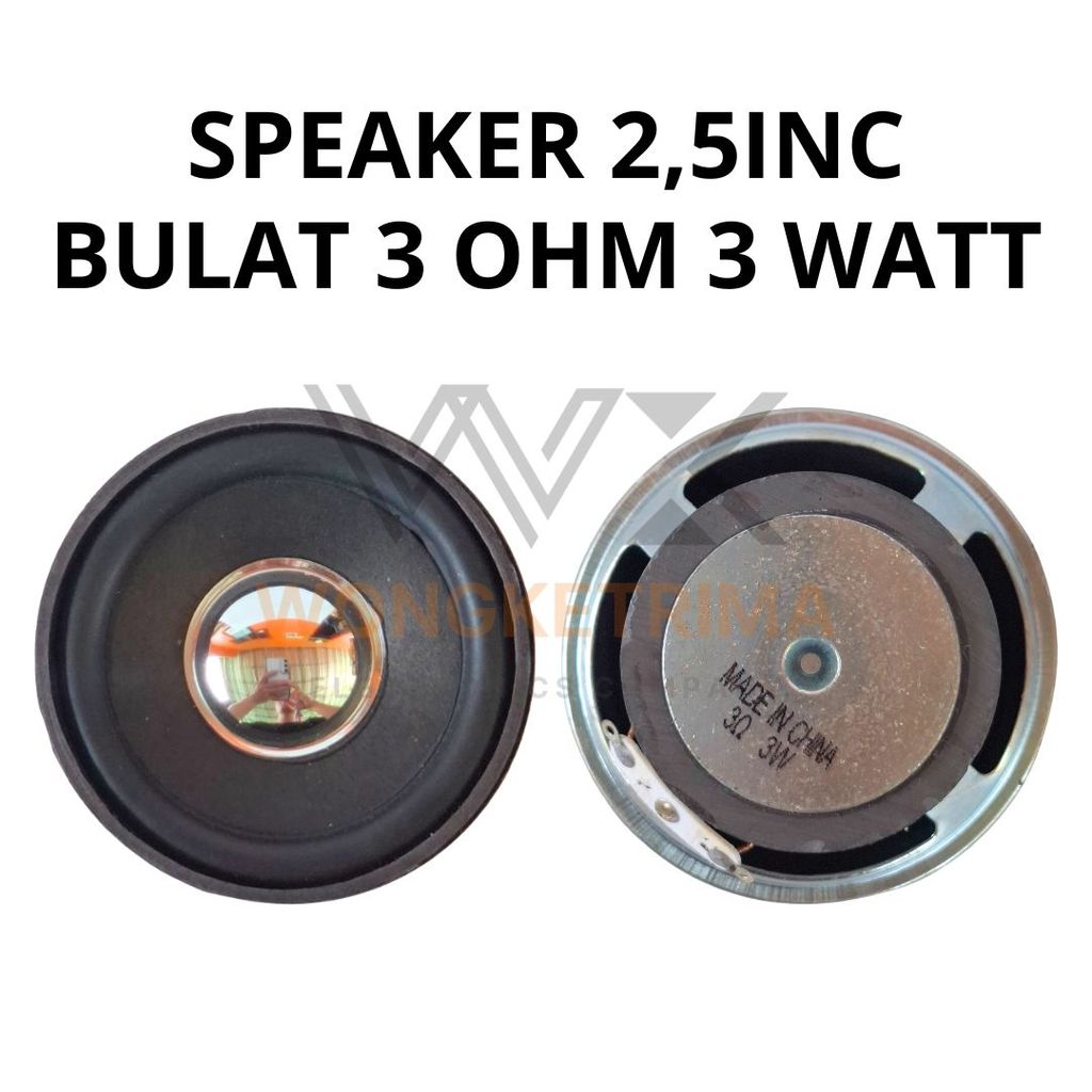 Speaker 2.5 Inch Bulat 3 Ohm 3 Watt