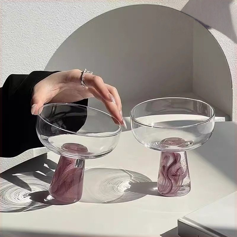 Tall Wine Glasses, ampagne Glasses, Ccktails, Dessert Glasses Bowl , Ice Cream Glasses, Vintage Orna