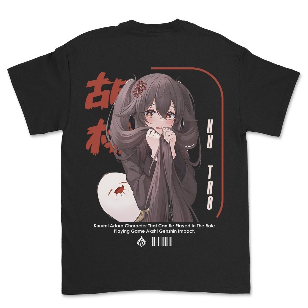 Baju Kaos GENSHIN IMPACT HU TAO Anime Game