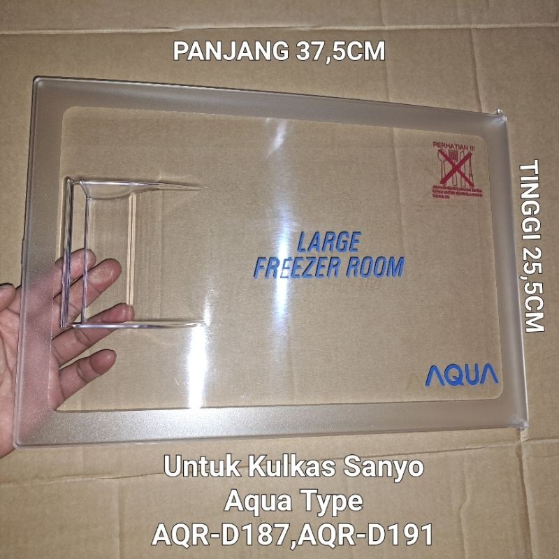 TUTUP FREEZER KULKAS AQUA 1 PINTU AQR-D187 AQR-D191 100% ORIGINAL