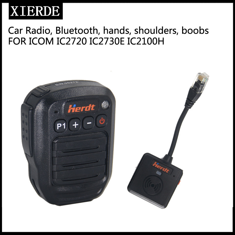 XIERDE Wireless Bluetooth Microphone Suitable for  IC-2720 IC-2725E IC-2820 IC-208H  Head Handheld M