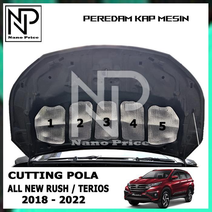 Peredam panas kap mesin mobil ALL NEW TERIOS 2018 - 2022