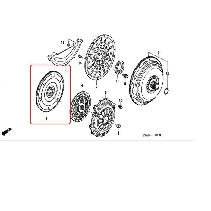 RODA GILA / FLYWHEEL CRV MANUAL 2002-2006 Original PASS